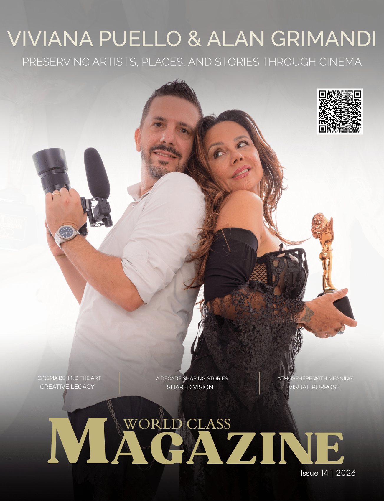 Viviana Puello and Alan Grimandi on the cover of World Class Magazine, Issue 14, 2026
